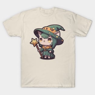 Chibi Wizard Cat T-Shirt